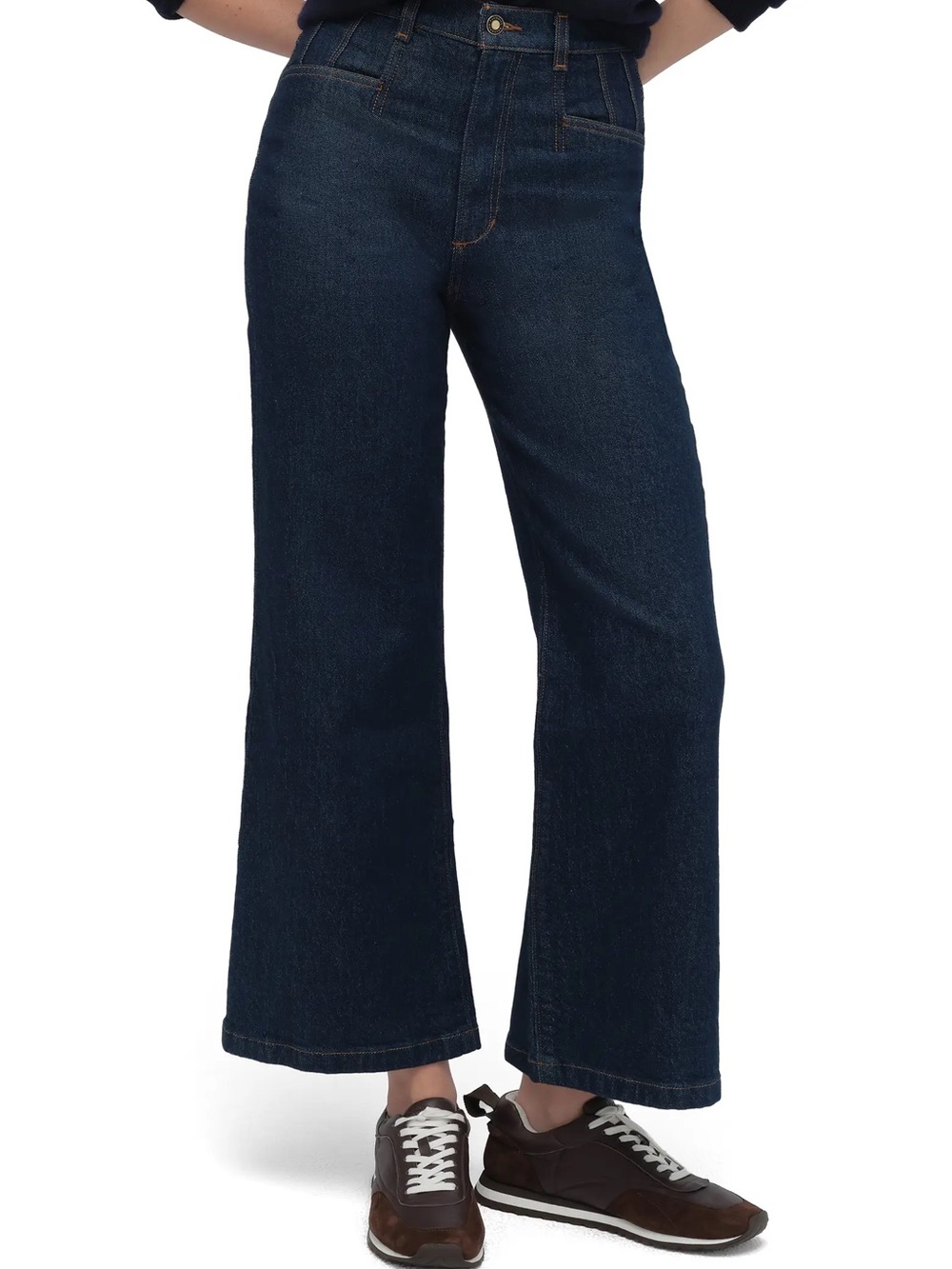 Favorite Daughter The Jordie Shortie Pepper High Waist Wide Leg Jeans 30P